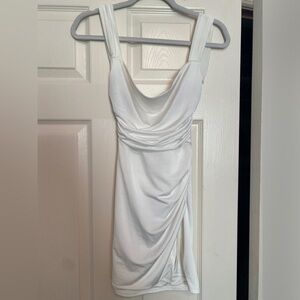 White Lucy in the Sky Mini Dress